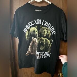 What Am I Doing With My Life three bears graphic tee